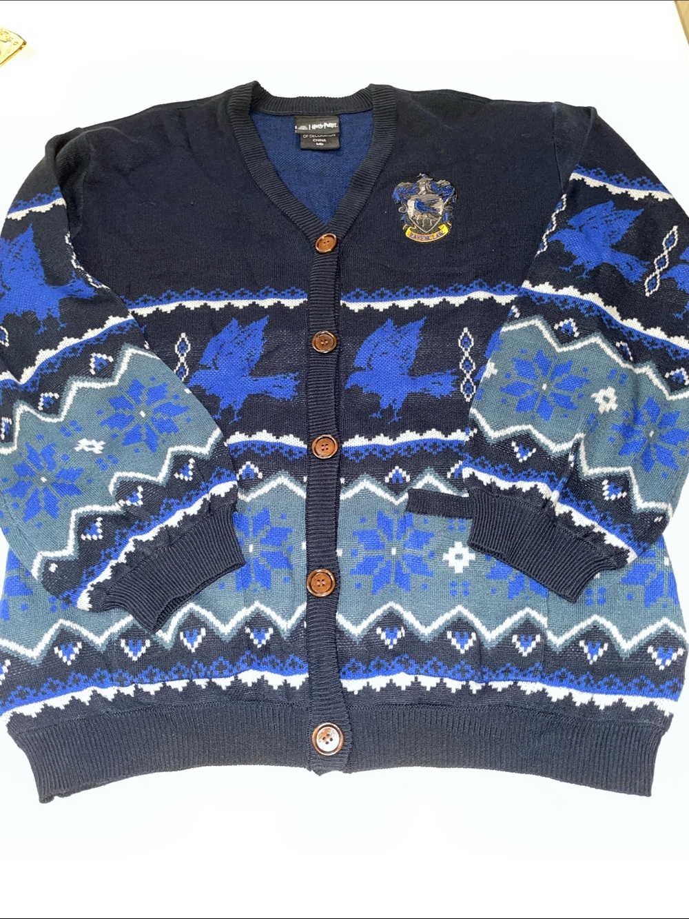 Harry Potter Ravenclaw cardigan sweater medium